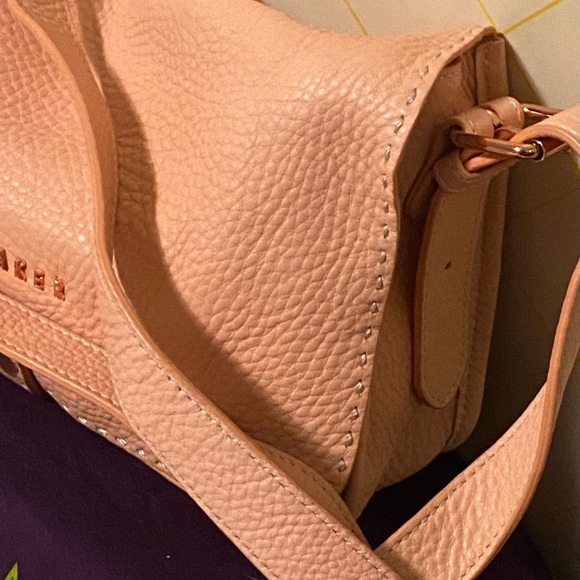 TED BAKER Pink salmon leather Markun Cross Body Bag - Picture 4 of 16